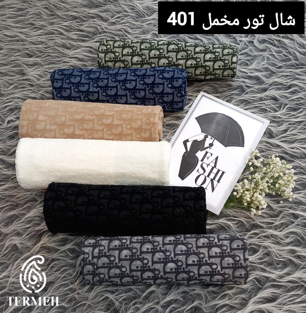 شال زنانه دیوور مدل تور مخمل